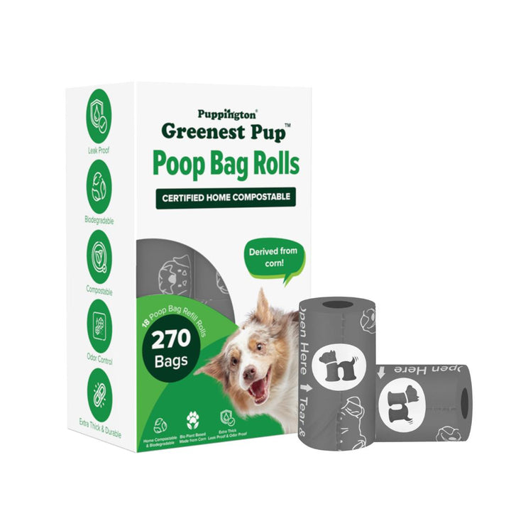 Compostable Poop Bags - Charcoal Gray