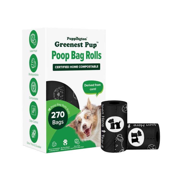 Compostable Poop Bags - Onyx Black